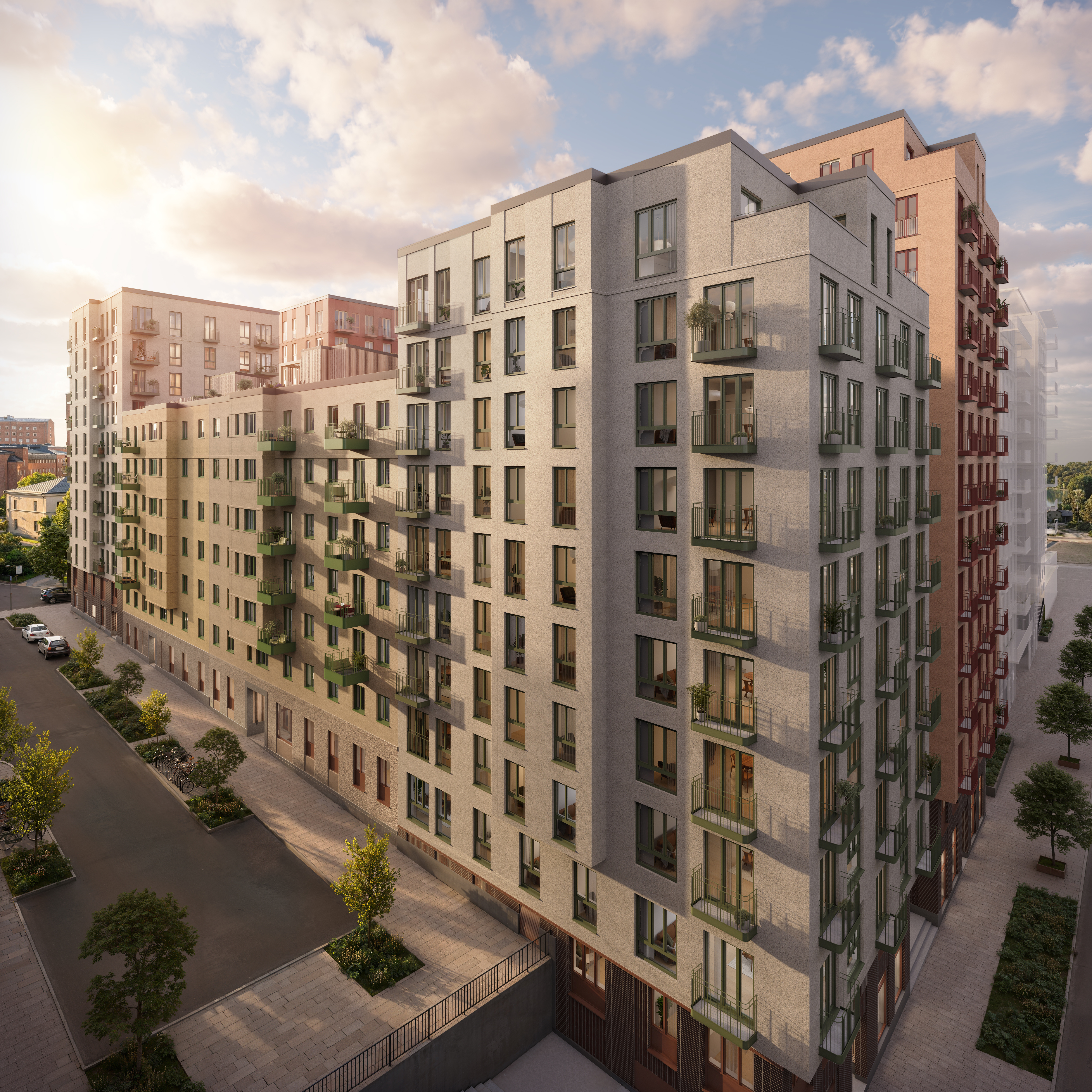 Besqab startar produktion av 107 bostäder i Hagastaden – nya Haga Heights
